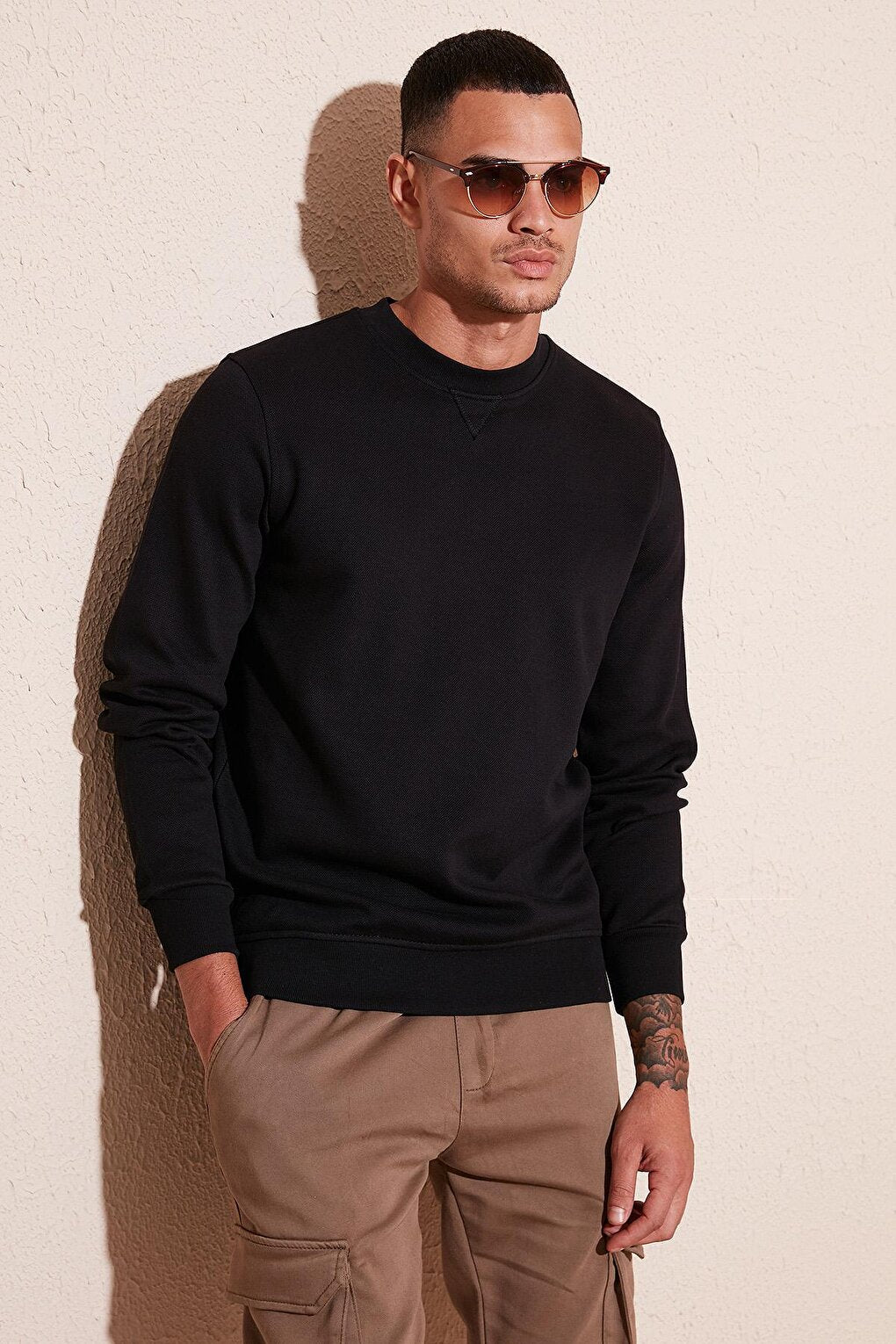 Cotton Regular Fit Crew Neck Sweat 5905453