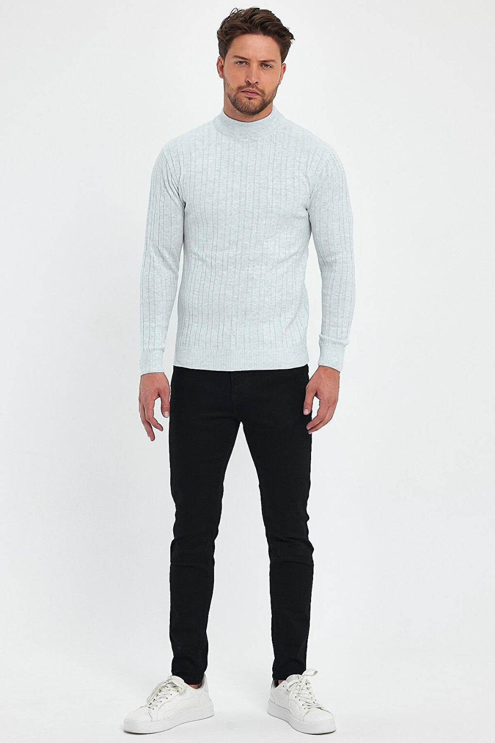 Men's Turtleneck Long Sleeve Sweater