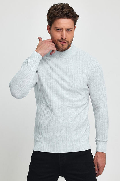 Men's Turtleneck Long Sleeve Sweater