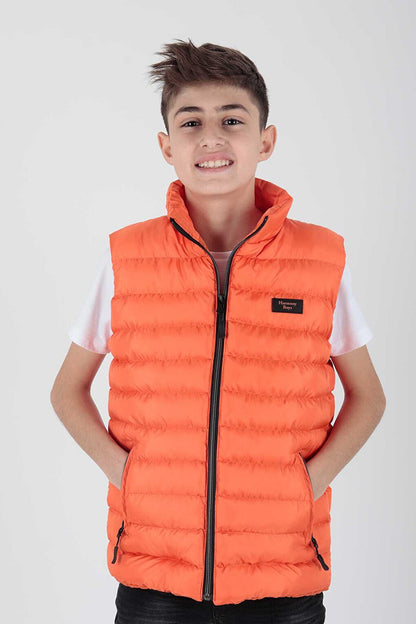 Boy's Hoodless Fashion Trend Puffer Vest Ak215354