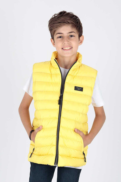 Boy's Hoodless Fashion Trend Puffer Vest Ak215354