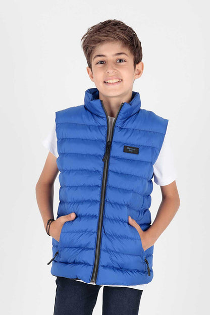 Boy's Hoodless Fashion Trend Puffer Vest Ak215354