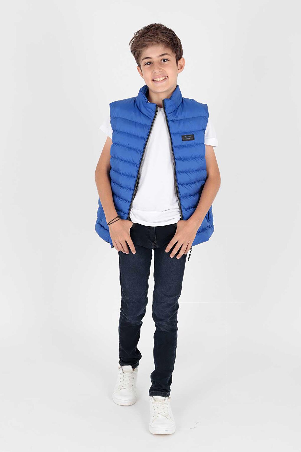 Boy's Hoodless Fashion Trend Puffer Vest Ak215354