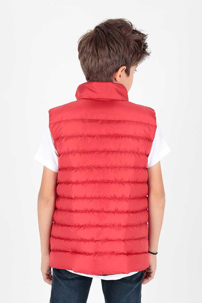 Boy's Hoodless Fashion Trend Puffer Vest Ak215354