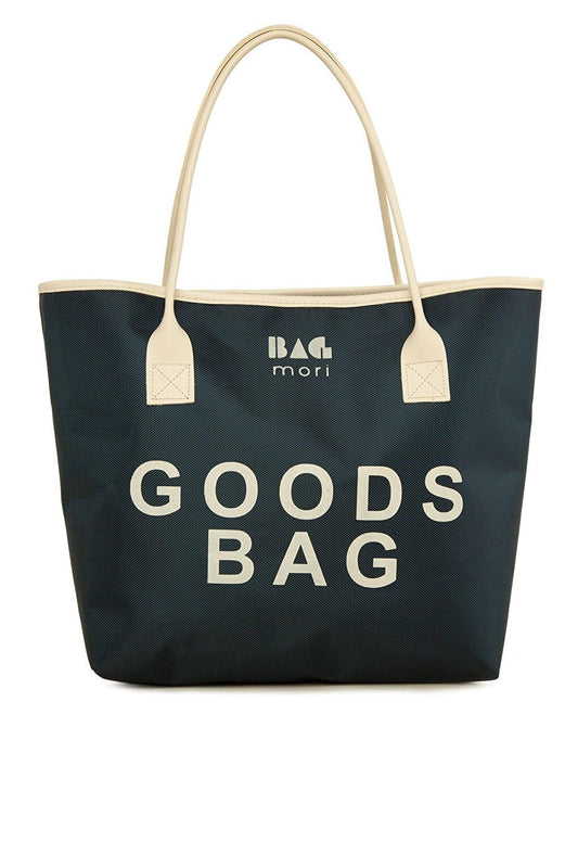 Printed Leather Garnished Tote Bag