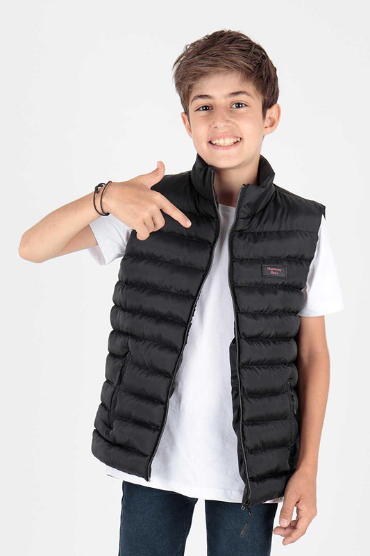 Boy's Fashion Trend Inflatable Vest Without Hood Ak215354