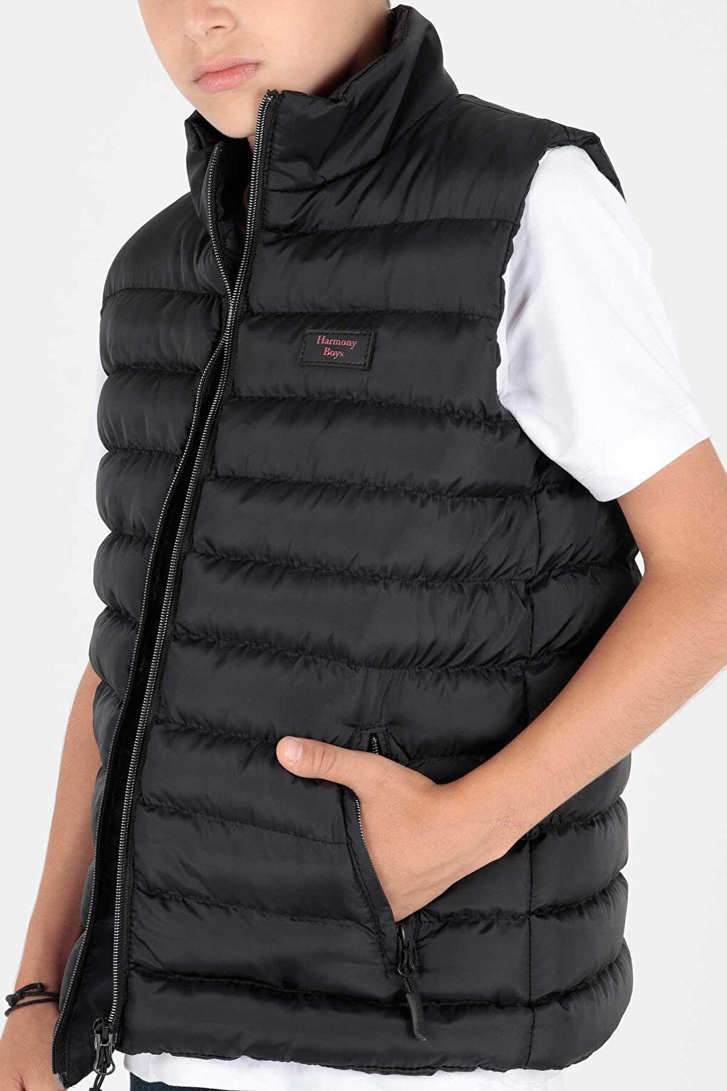 Boy's Fashion Trend Inflatable Vest Without Hood Ak215354