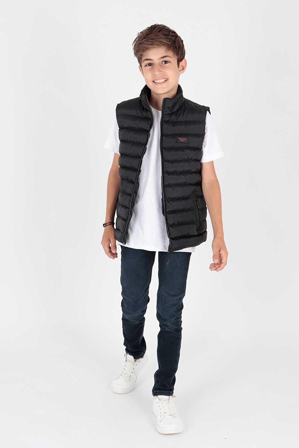 Boy's Fashion Trend Inflatable Vest Without Hood Ak215354