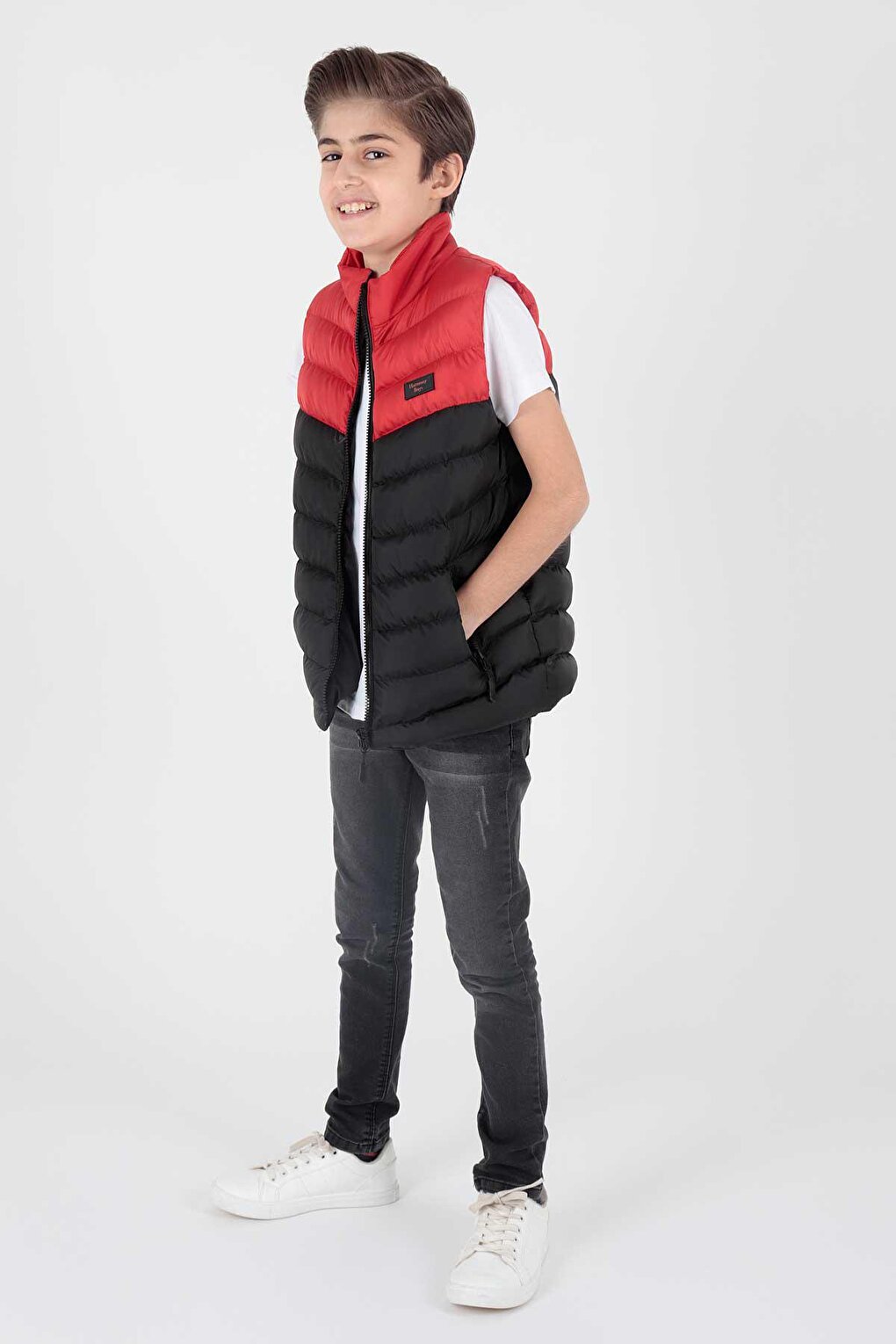 Boy's Fashion Trend Hoodless Puffer Vest Ak217980