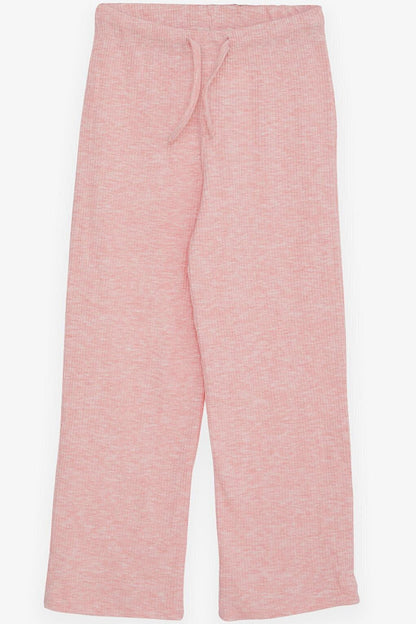 Girls' Trousers Camisole Ribbed Pink Melange (Age 8-14)