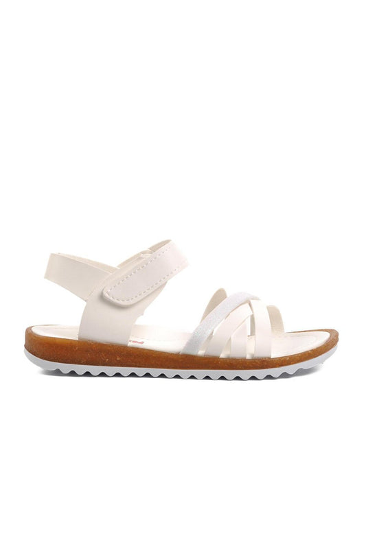 Arz 1100-F White Girl's Sandals