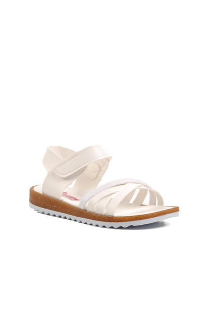 Arz 1100-F White Girl's Sandals