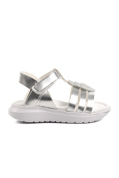 Şng 8020-P Silver Girl's Sandals