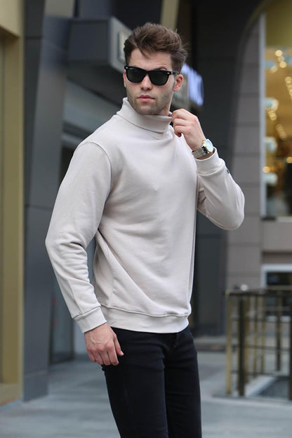 Turtleneck Beige Sweater 5317