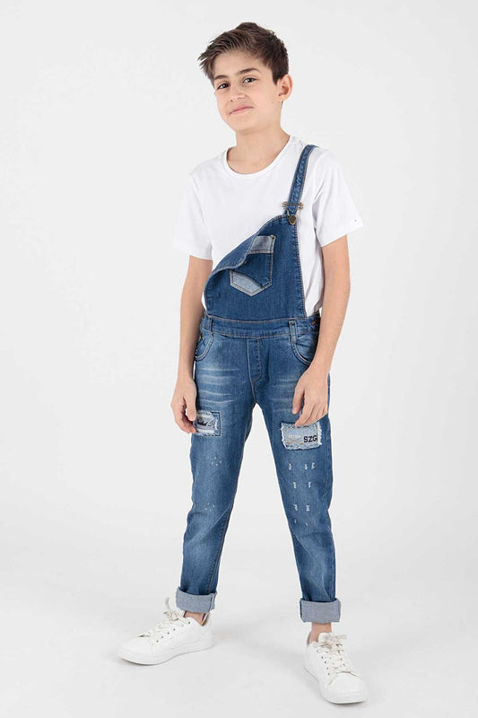 Kids Boy's Slit Gardener Overalls Cotton Overalls Ak874042