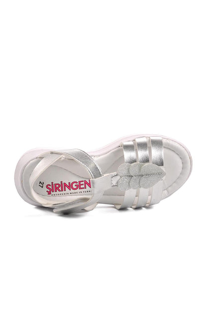 Şng 8020-P Silver Girl's Sandals