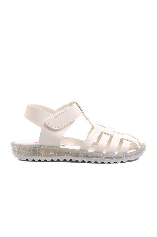 Arz 1300-P White Girl's Sandals