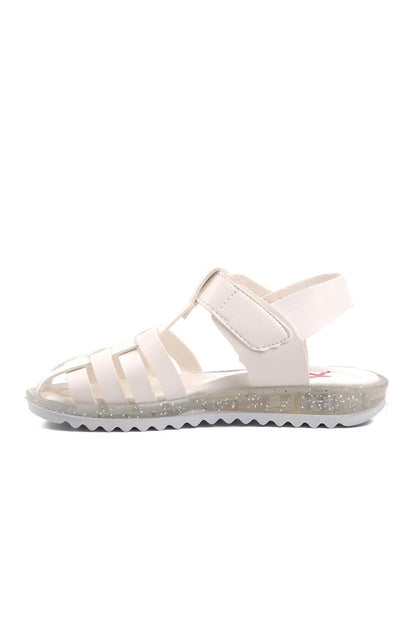 Arz 1300-P White Girl's Sandals