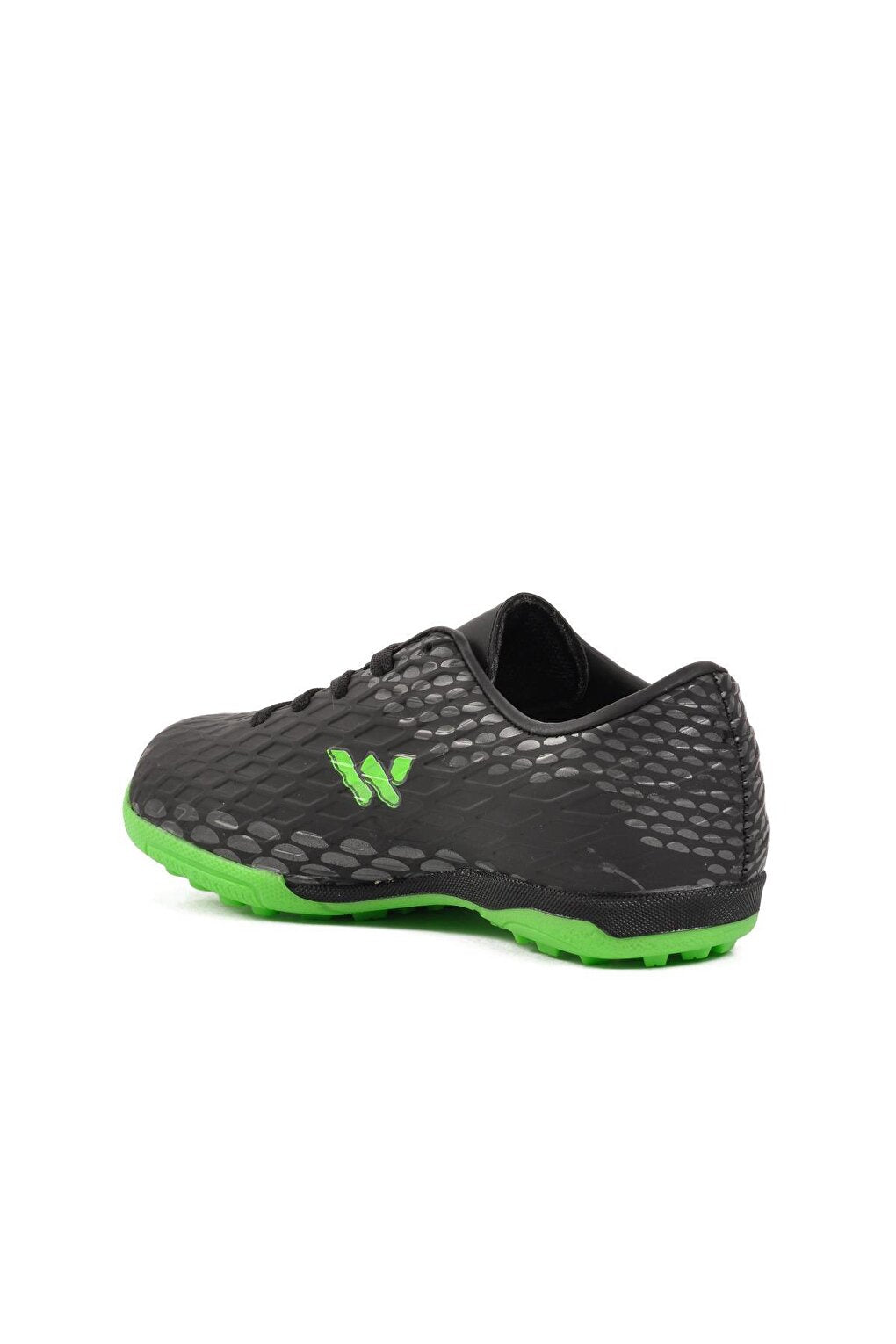 Victor-F Black Laced Children's Astroturf Field Shoes