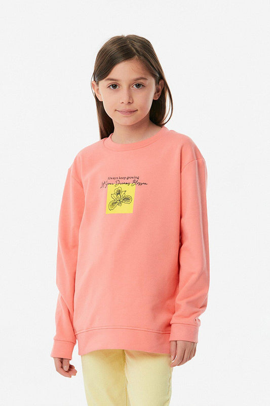 Butterfly Printed Girl's Sweatshirt