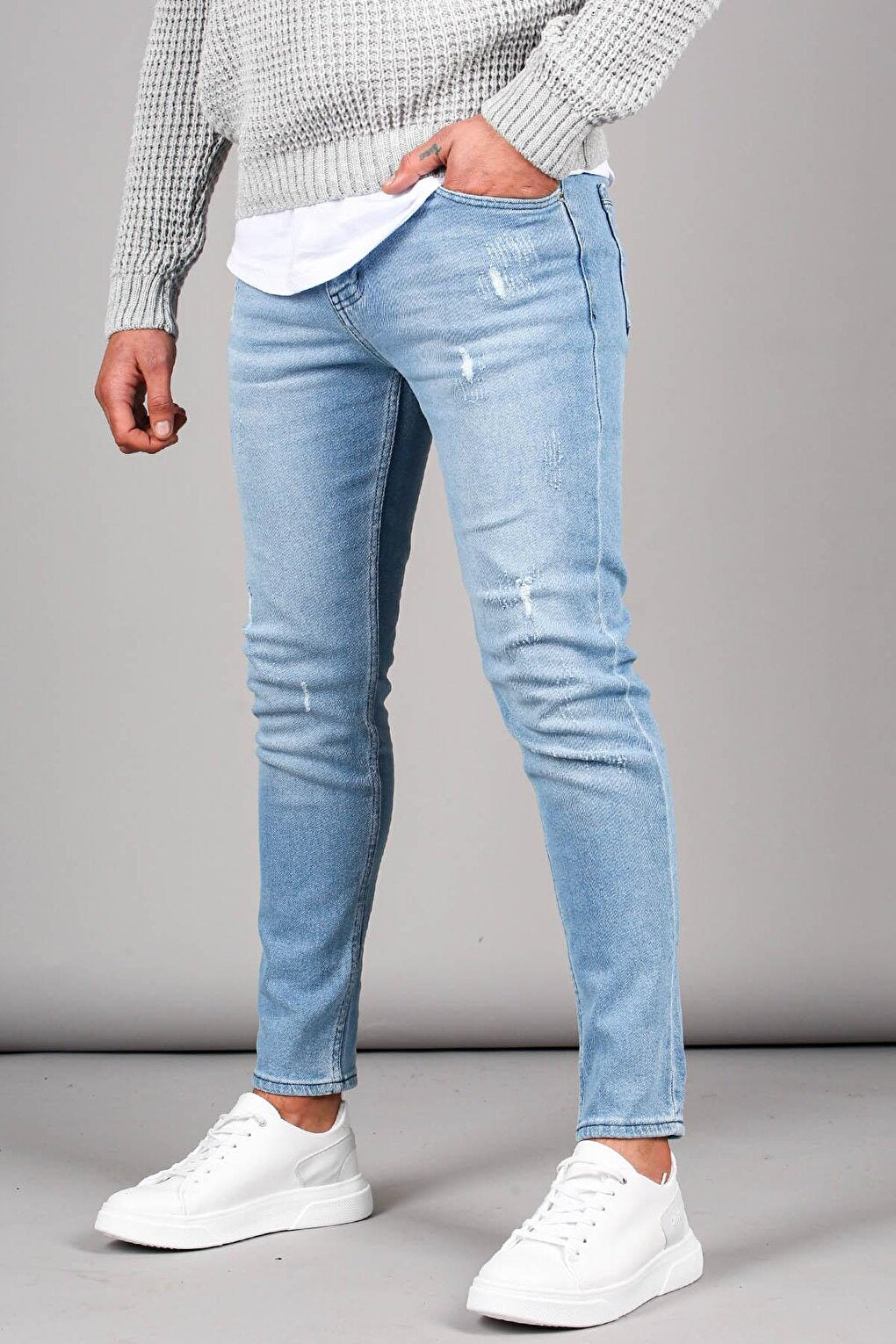 Skinny Fit Ice Blue Men's Jean 5712