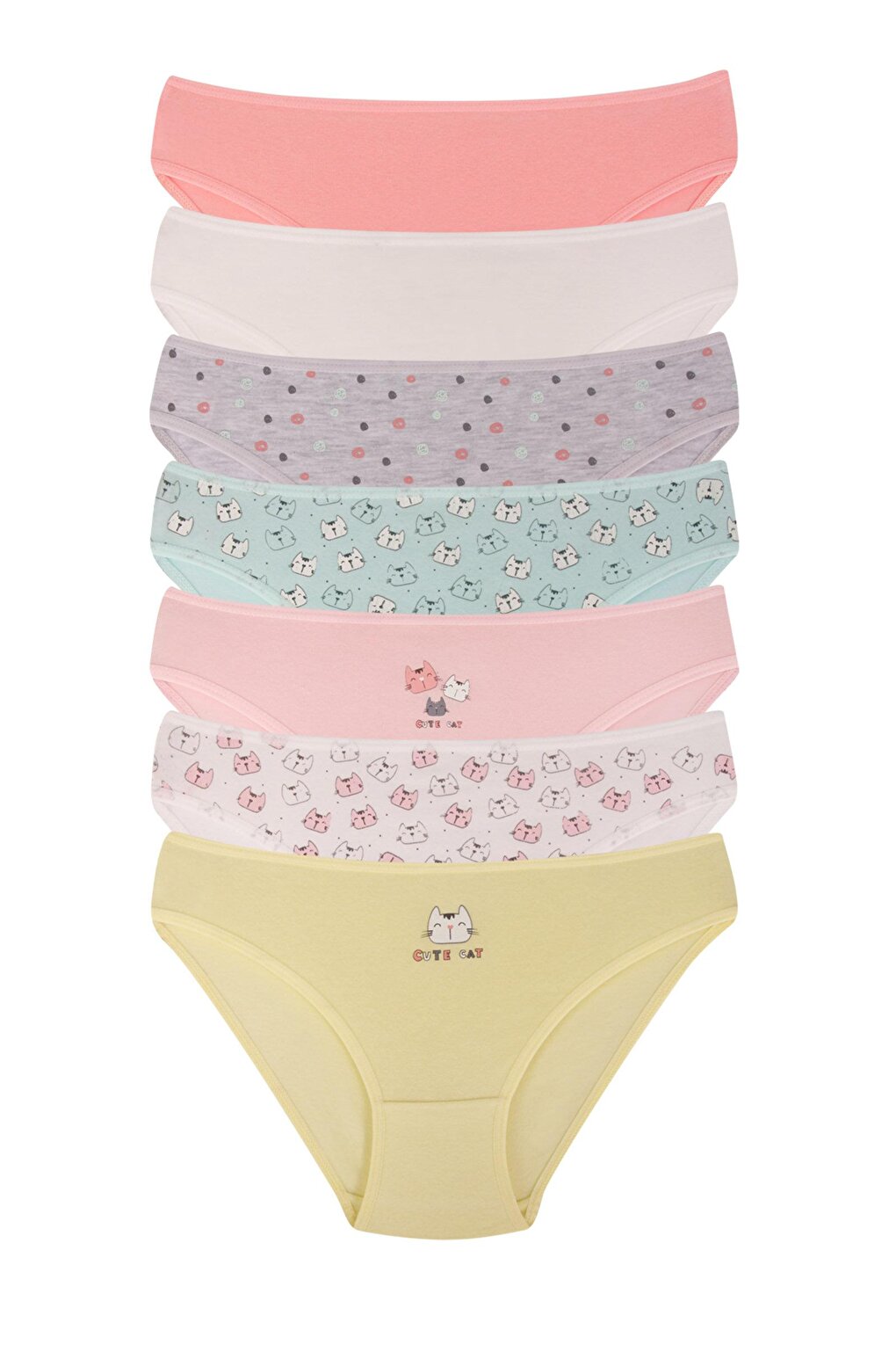 Girl's Cotton Panties 7 Pack