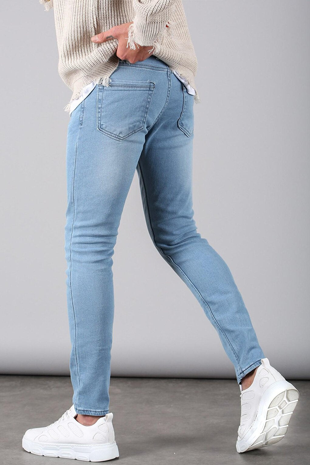 Skinny Fit Ice Blue Men's Jean 5689