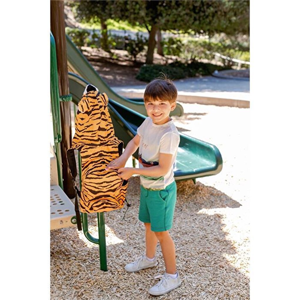 Kids Tiger Removable Hooded Children's Backpack