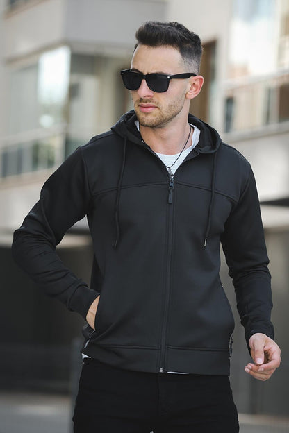 Training Scuba Fabric Hooded Zipper Jacket