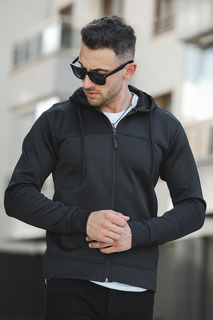 Training Scuba Fabric Hooded Zipper Jacket