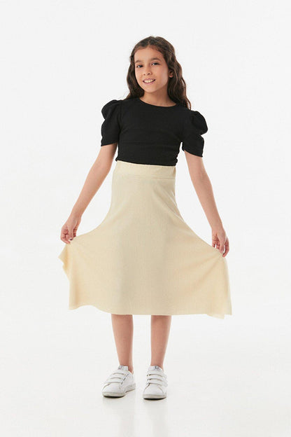 Bürümcük Fabric Girl's Bell Skirt