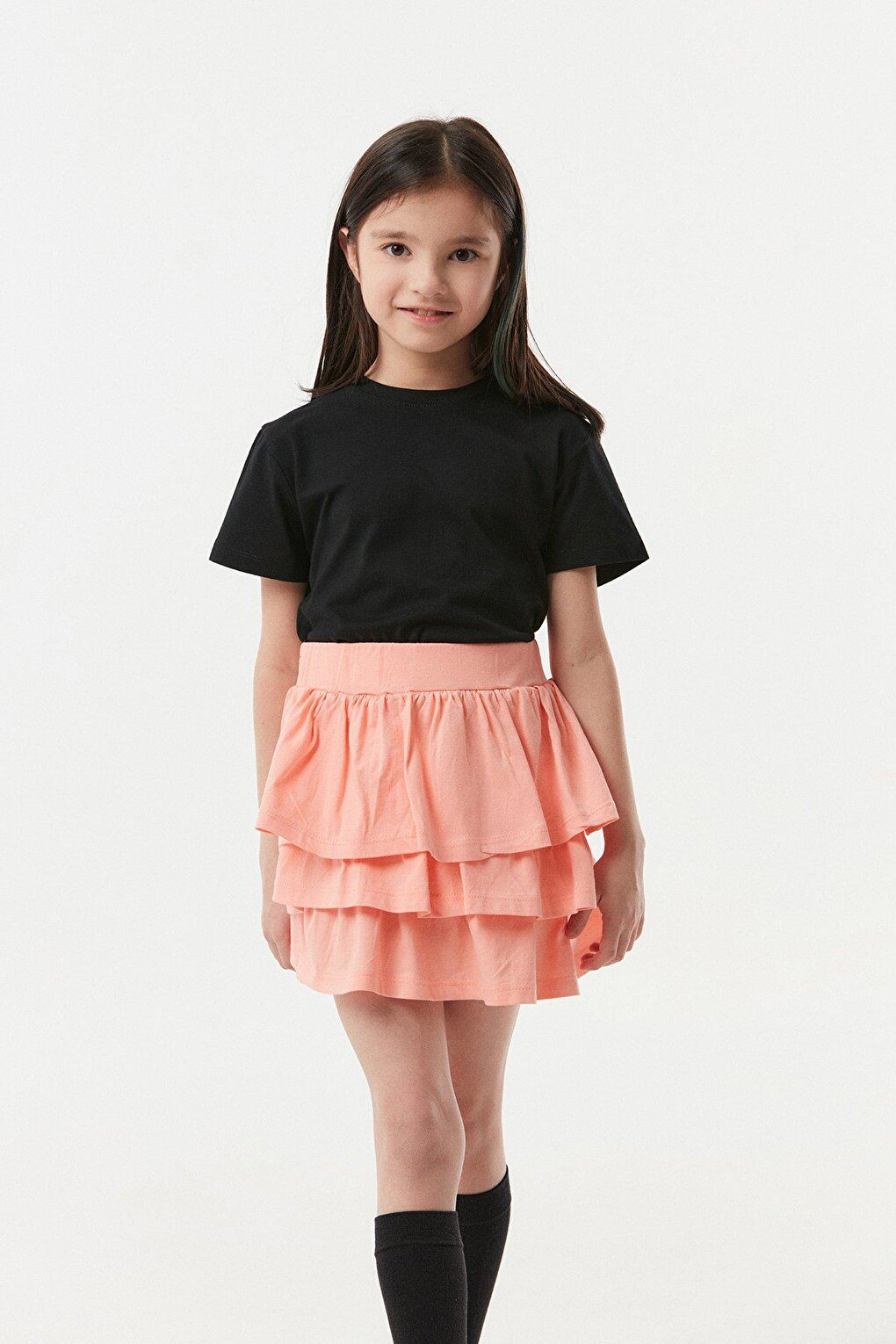 Ruffle Layered Kids Skirt