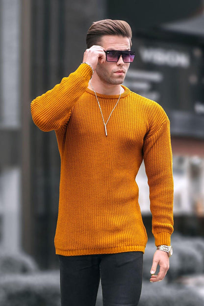 Mustard Basic Knitwear Men's Sweater 5990