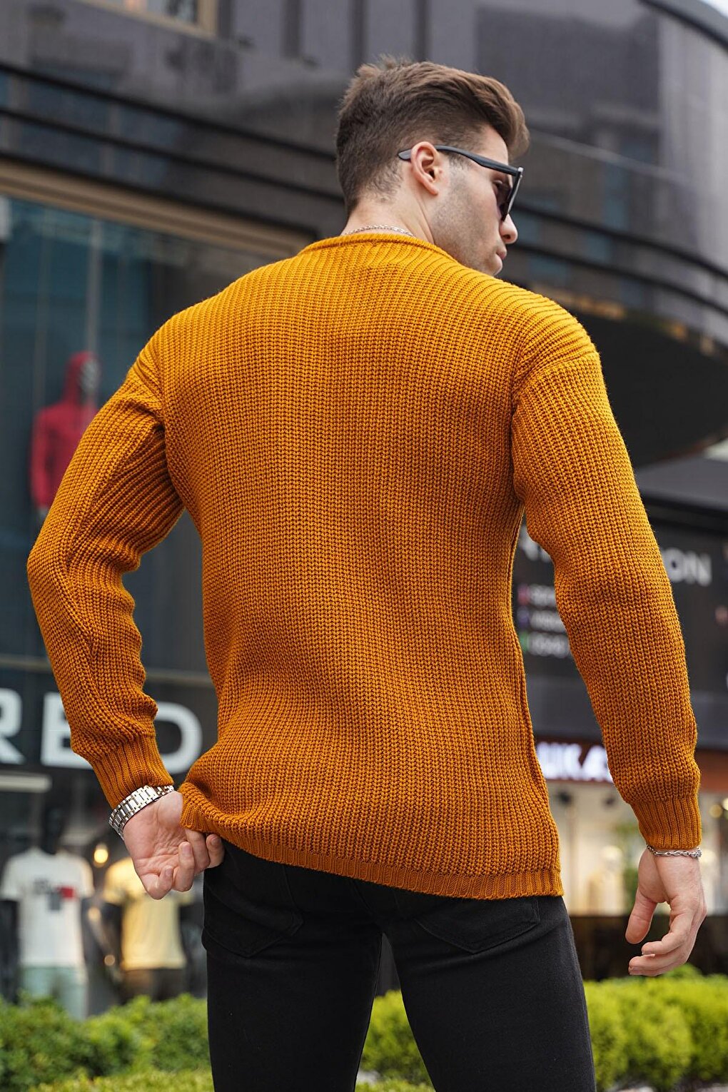 Mustard Basic Knitwear Men's Sweater 5990