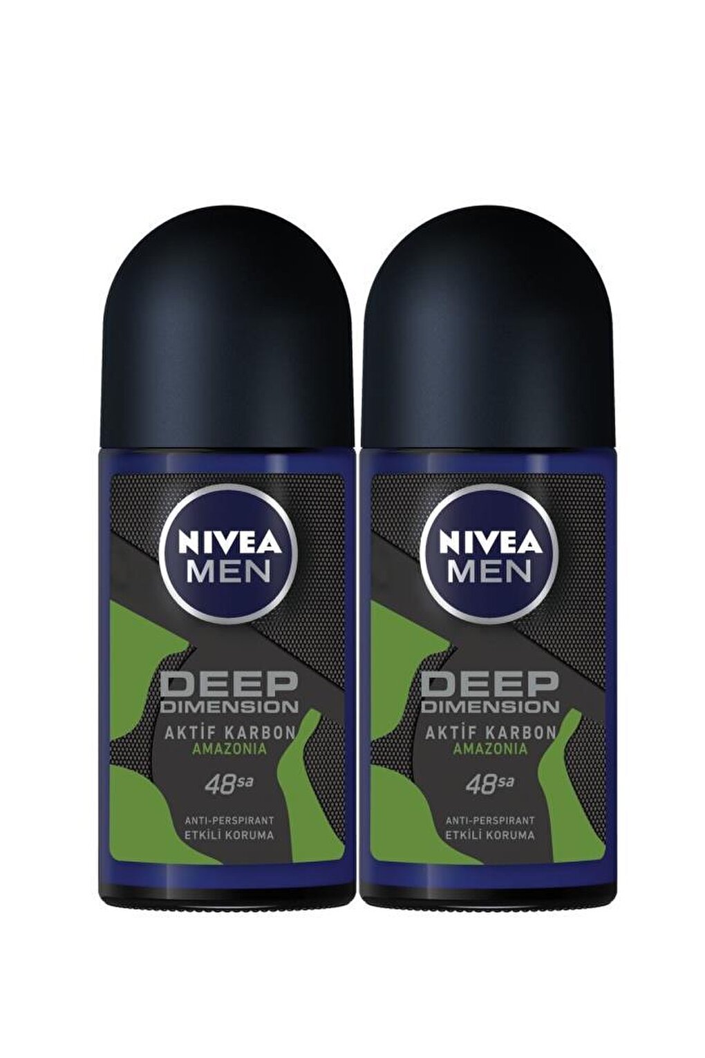 Men Deep Dimension Amazonia Deodorant Roll-On 50 ml 2-pack