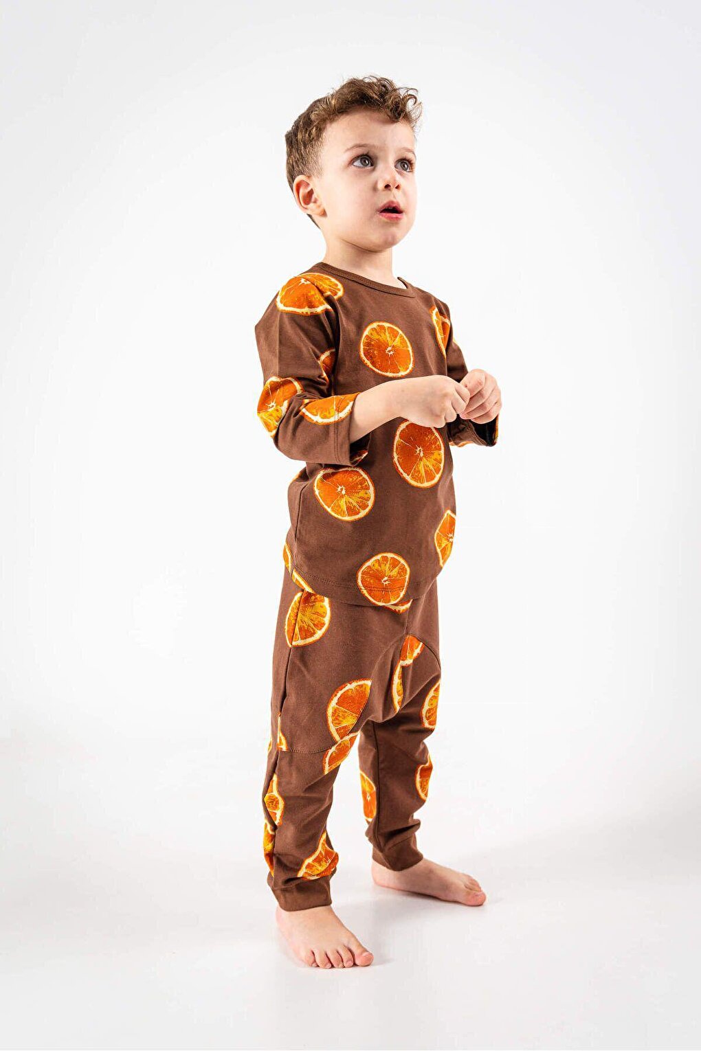 Patterned Long Sleeve Baby Boy 2-Piece Set