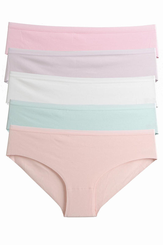 Women's Panties 5 Pack Laser Cut Cotton