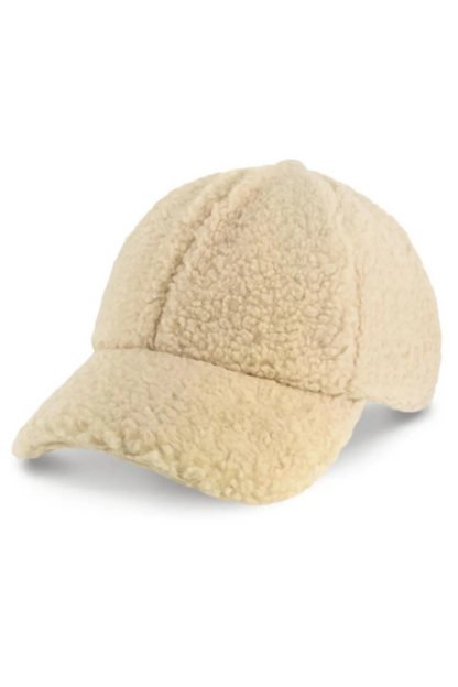 Teddy Cap Women's Hat Beige - SPK003