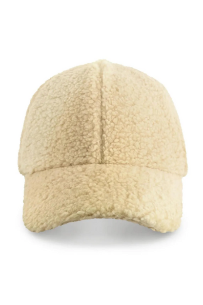 Teddy Cap Women's Hat Beige - SPK003