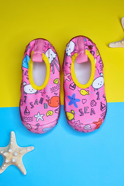 Pink Sand Sea Girl's Anti-Slip Sole Sea Shoes-F-7033