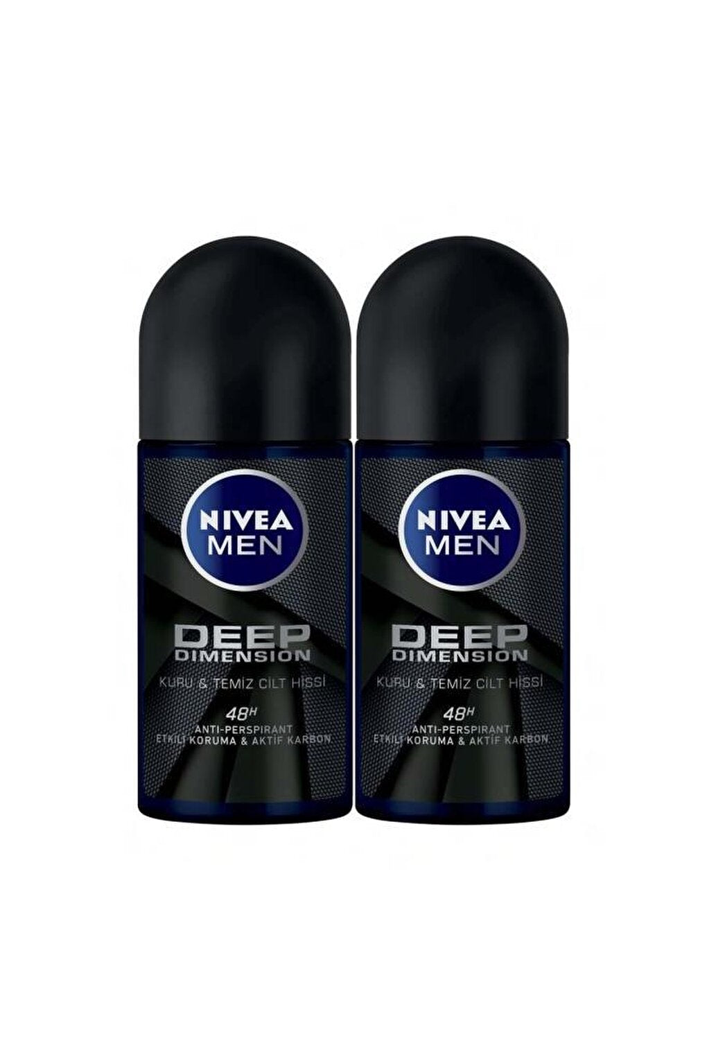 Men Deep Dimension Men's Roll On Deodorant 50 ml x2 Pieces, 48 Hours Anti-Perspirant Protection