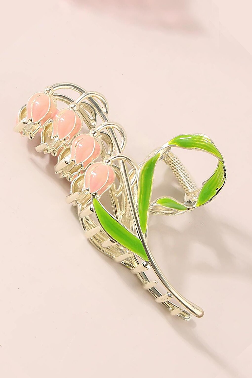 Lily Flower Metal Latch Clasp