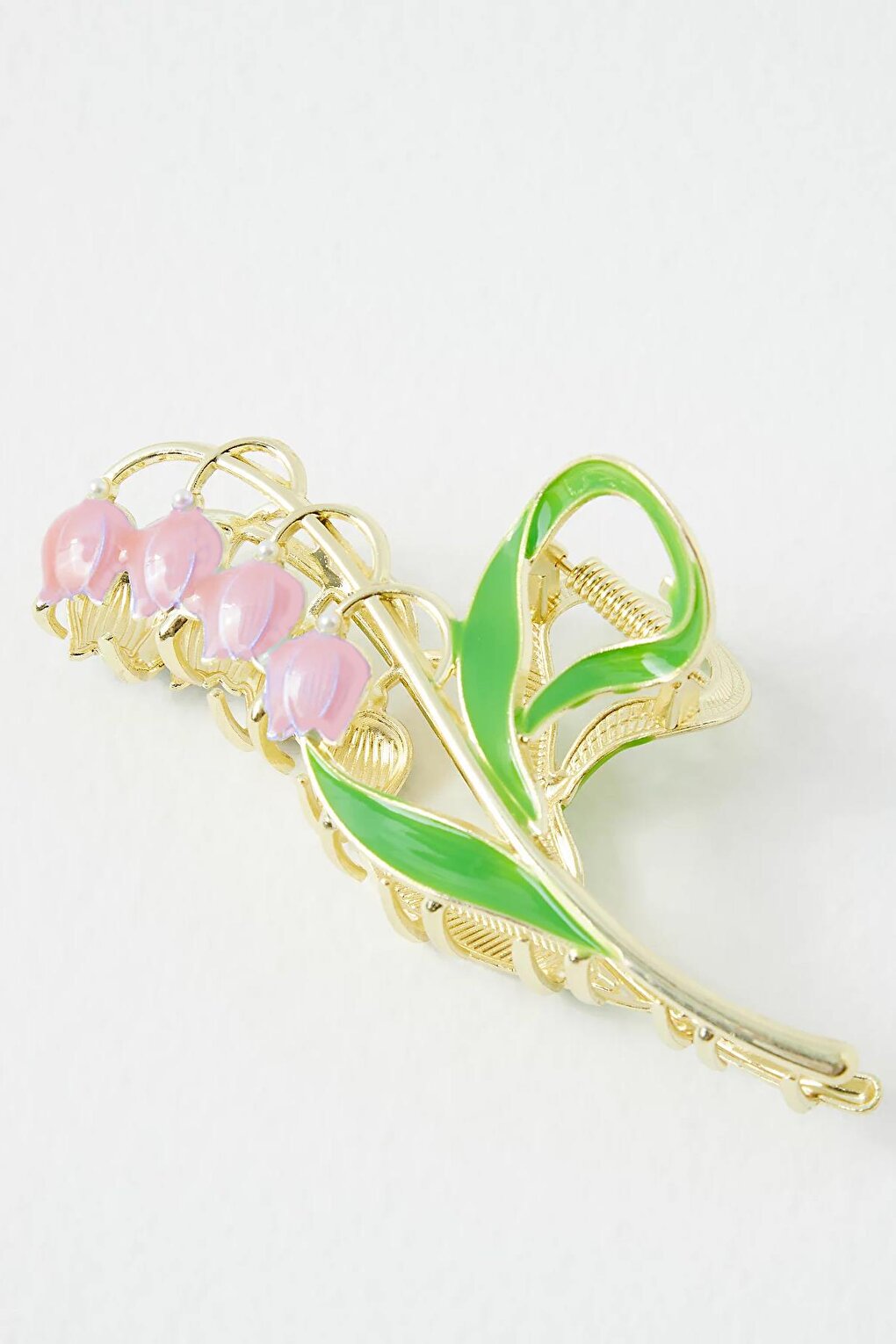 Lily Flower Metal Latch Clasp