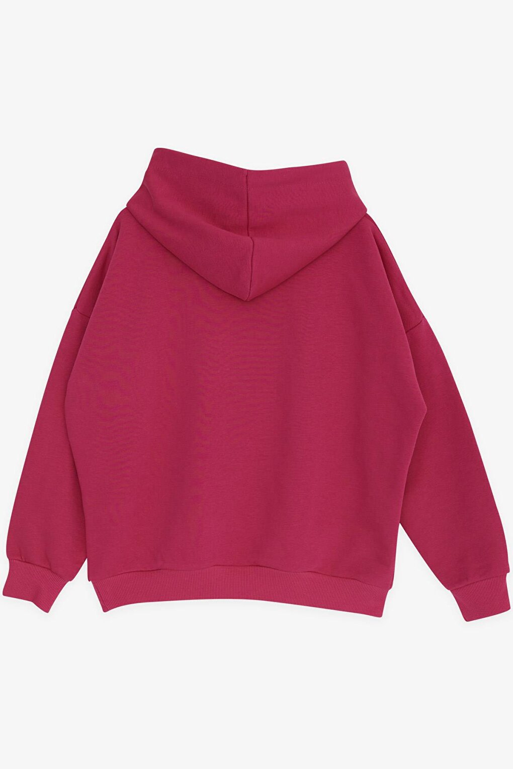 Girl's Sweatshirt Fuchsia with Text Embroidery (Age 10-14)