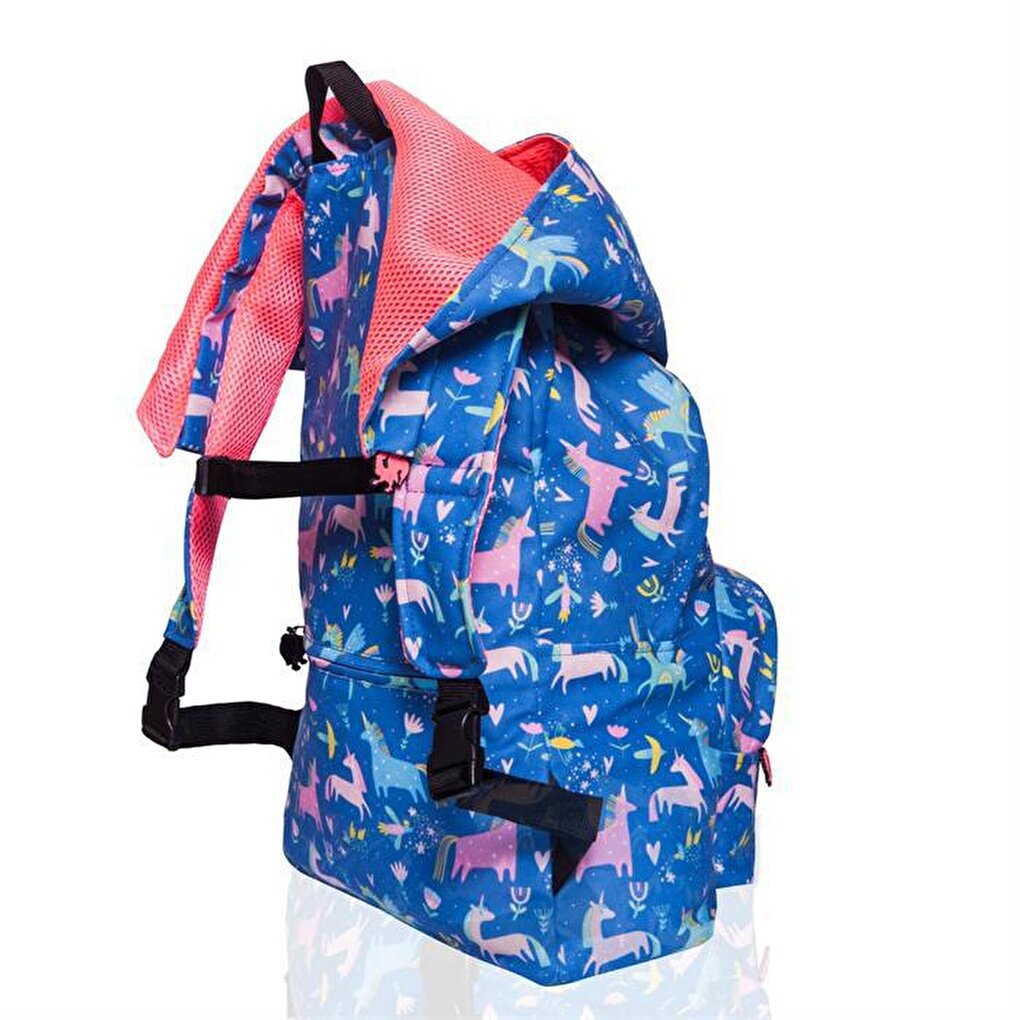 Back to School Unicorn Removable Hooded Backpack