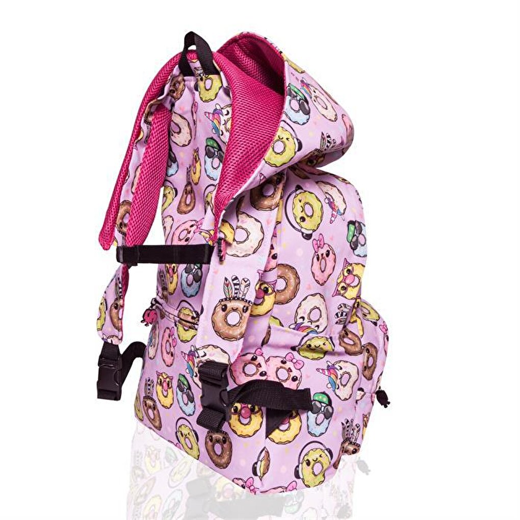 Back to School Donut Detachable Hooded Backpack