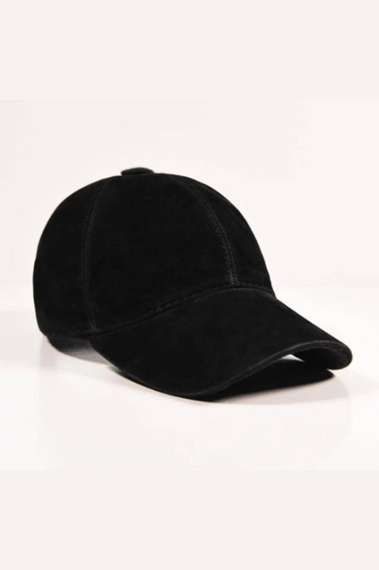 Suede Cap Hat Black - SPK004