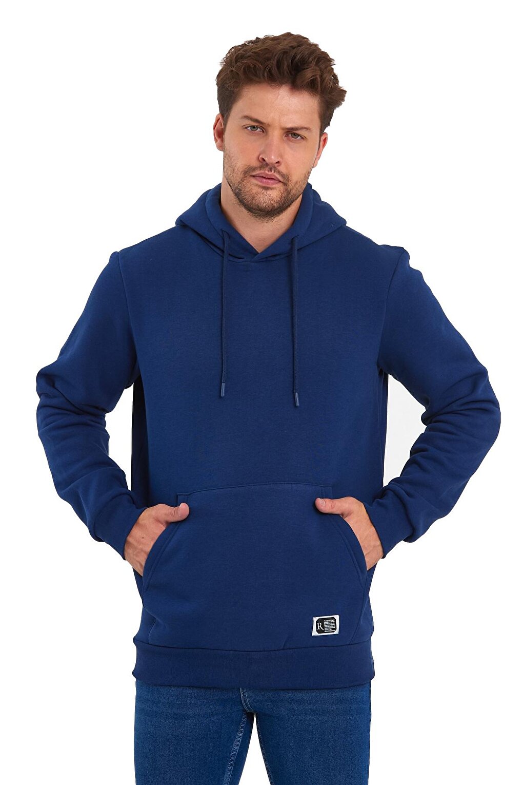 3 Thread Raised Hooded Men's Sweatshirt