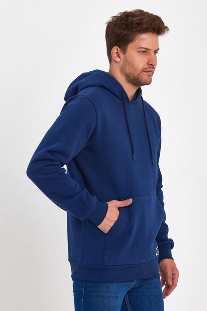 3 Thread Raised Hooded Men's Sweatshirt