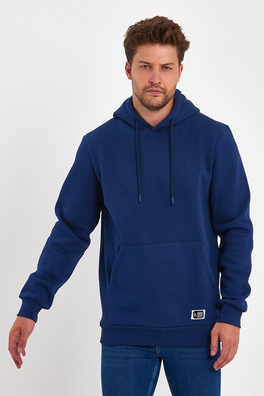 3 Thread Raised Hooded Men's Sweatshirt